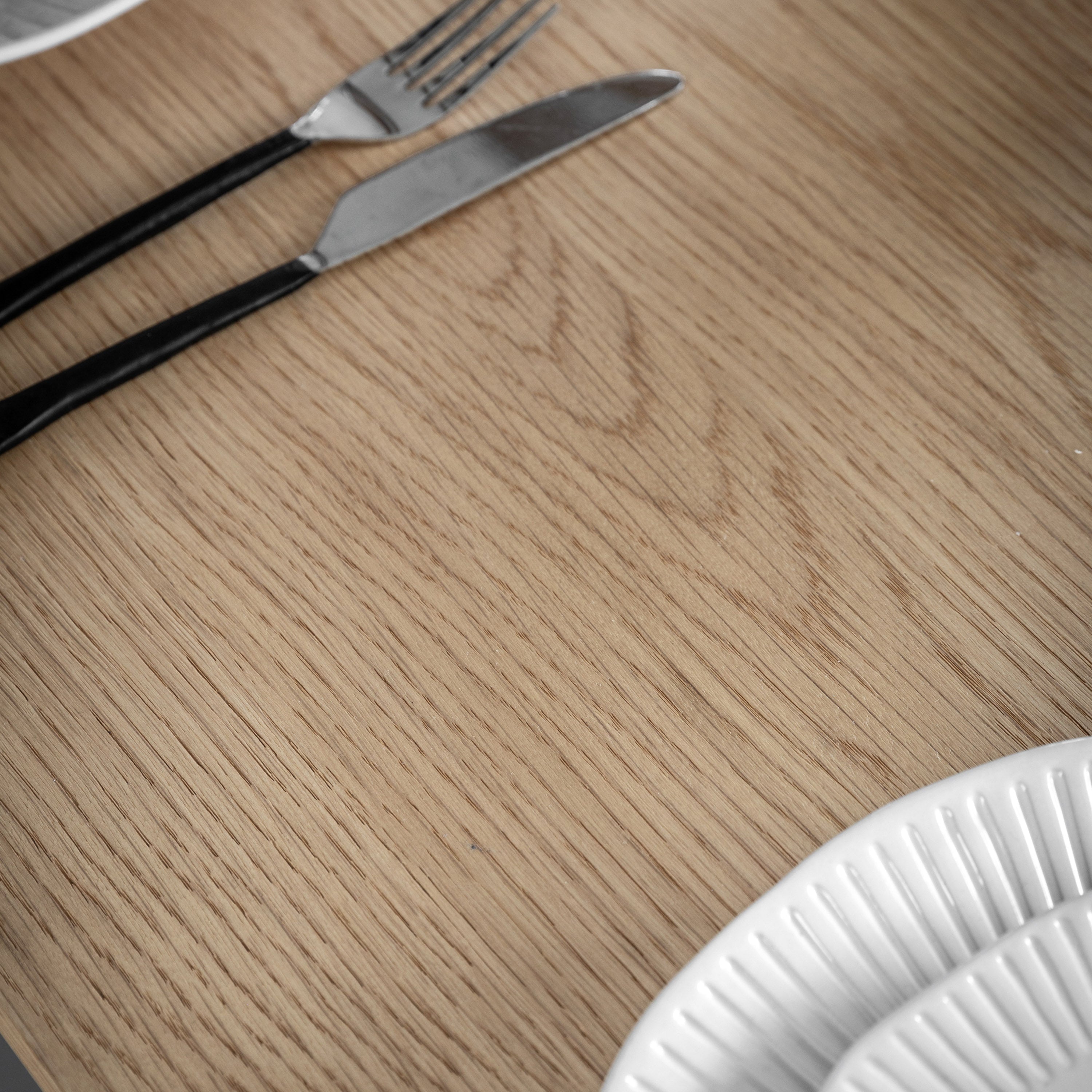 Novu Natural Oak Wood Dining Table | 6 Seater